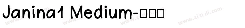 Janina1 Medium字体转换